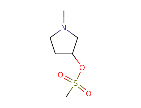 Molecular Structure of 91832-73-4 (3-Pyrrolidinol, 1-methyl-, methanesulfonate (ester))