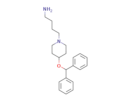 Molecular Structure of 101620-78-4 (1-Piperidinebutanamine, 4-(diphenylmethoxy)-)