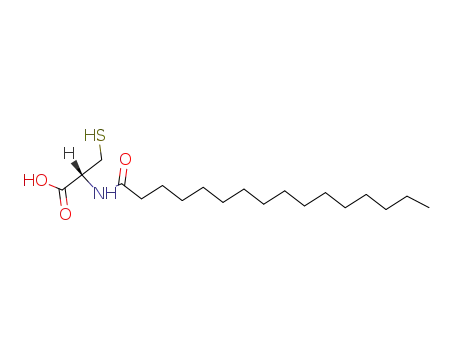 Molecular Structure of 67603-49-0 (L-Cysteine, N-(1-oxohexadecyl)-)