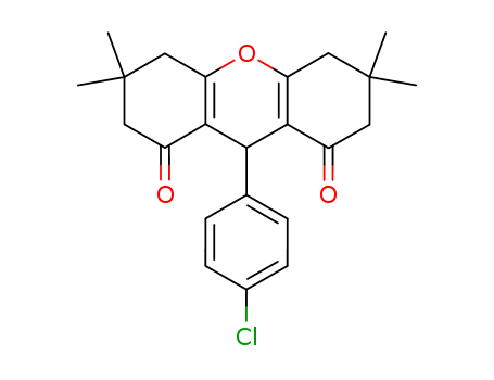 1H-Xanthene-1,8(2H)-dione,
9-(4-chlorophenyl)-3,4,5,6,7,9-hexahydro-3,3,6,6-tetramethyl-
