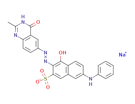 Sodium; 4-hydroxy-3-(2-methyl-4-oxo-3,4-dihydro-quinazolin-6-ylazo)-7-phenylamino-naphthalene-2-sulfonate