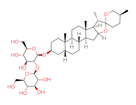 (25S)-5β-spirostan-3β-ol 3-O-β-D-glucopyranosyl-(1->2)-β-D-glucopyranoside
