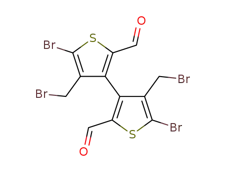 5,5'-dibromo-4,4'-bis(bromomethyl)-3,3'-bithiophene-2,2'-dicarbaldehyde