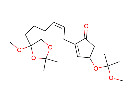 2-[(Z)-6-(4-Methoxy-2,2-dimethyl-[1,3]dioxolan-4-yl)-hex-2-enyl]-4-(1-methoxy-1-methyl-ethoxy)-cyclopent-2-enone