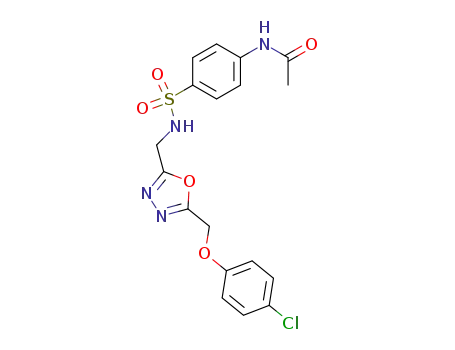 N-(4-{[5-(4-Chloro-phenoxymethyl)-[1,3,4]oxadiazol-2-ylmethyl]-sulfamoyl}-phenyl)-acetamide