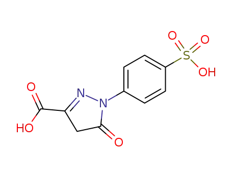 Molecular Structure of 118-47-8 (1-(4'-Sulfophenyl)-3-carboxy-5-pyrazolone)
