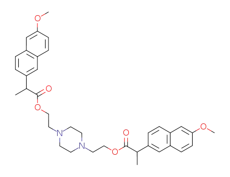 N,N'-di<α-(6-metossi-2-naftil)propionilossi-2-etil>piperazina