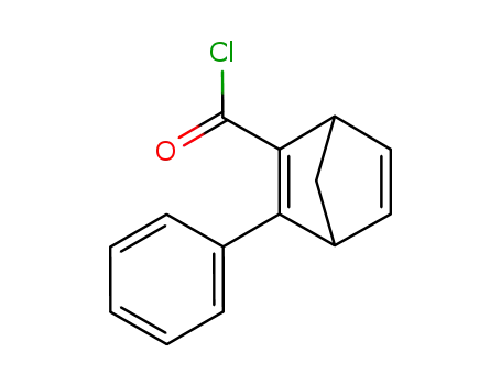Molecular Structure of 158198-05-1 (Bicyclo[2.2.1]hepta-2,5-diene-2-carbonyl chloride, 3-phenyl-)