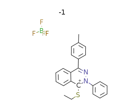 1-ethylthio-2-phenyl-4-p-tolylphthalazinium tetrafluoroborate