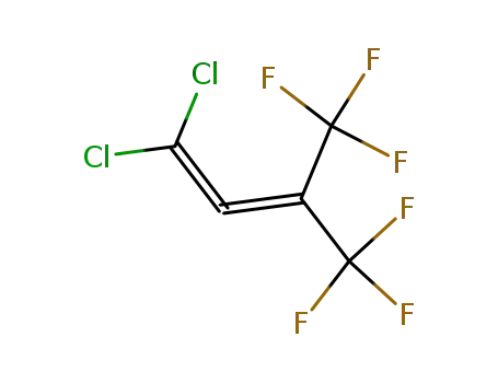 Molecular Structure of 83933-47-5 (1,2-Butadiene, 1,1-dichloro-4,4,4-trifluoro-3-(trifluoromethyl)-)
