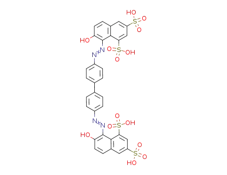 7,7'-dihydroxy-8,8'-biphenyl-4,4'-diyl-bis-azo-bis-naphthalene-1,3-disulfonic acid