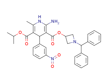 3-(1-Benzhydrylazetidin-3-yl) 5-isopropyl 2-amino-6-methyl-4-(3-nitrophenyl)-1,4-dihydropyridine-3,5-dicarboxylate