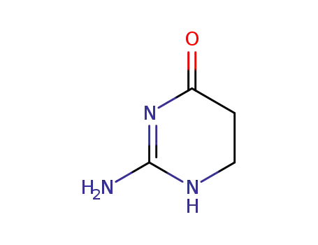 Molecular Structure of 15231-27-3 (2-amino-5,6-dihydro-3H-pyrimidin-4-one)