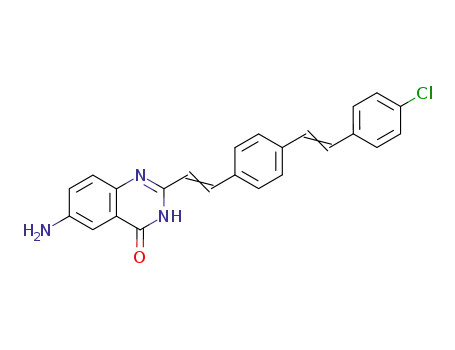 6-Amino-2-((E)-2-{4-[(E)-2-(4-chloro-phenyl)-vinyl]-phenyl}-vinyl)-3H-quinazolin-4-one