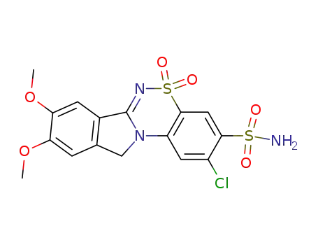 2-Chloro-3-sulfamoyl-8,9-dimethoxy-11H-isoindolo<1,2-c><1,2,4>benzothiadiazine 5,5-dioxide