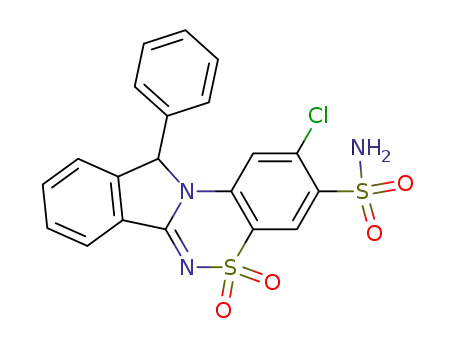 2-Chloro-3-sulfamoyl-11-phenyl-11H-isoindolo<1,2-c><1,2,4>benzothiadiazine 5,5-dioxide