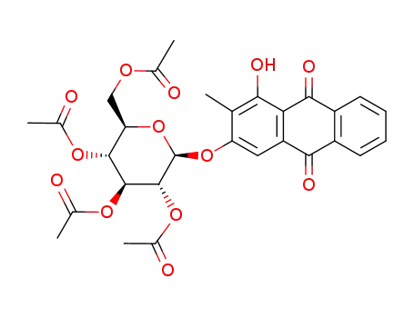 1-hydroxy-2-methyl-3-(tetra-O-acetyl-β-D-glucopyranosyloxy)-anthraquinone