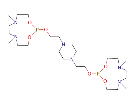 1,4-di(6,9-dimethyl-1,3-dioxa-6,9-diaza-2-phosphacycloundecan-2-yl)oxyethylpiperazine