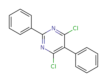 Molecular Structure of 29133-99-1 (4,6-dichloro-2,5-diphenylpyrimidine)