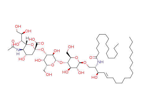 (5-acetamido-3,5-dideoxy-D-glycero-α-D-galacto-2-nonulopyranosylonic acid)-(2→3)-β-D-galactopyranosyl-(1→4)-β-D-glucopyranosyl-(1→1)-(2S,3R,4E)-2-hexadecanamino-4-octadecene-1,3-diol