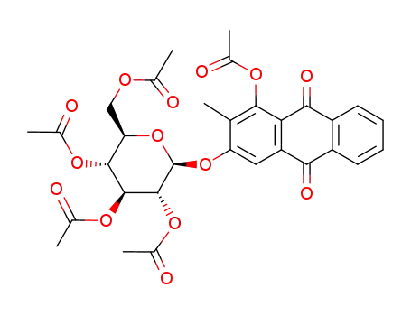 1-acetoxy-2-methyl-3-(tetra-O-acetyl-β-D-glucopyranosyloxy)-anthraquinone