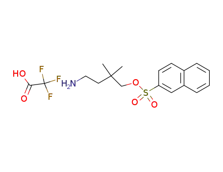 Naphthalene-2-sulfonic acid 4-amino-2,2-dimethyl-butyl ester; compound with trifluoro-acetic acid