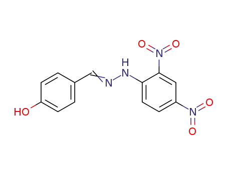 Molecular Structure of 1160-78-7 (4-[2-(2,4-Dinitrophenyl)hydrazonomethyl]phenol)