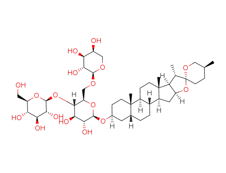 sarsasapogenyl β-D-glucopyranosyl-(1->4)-[α-L-arabinopyranosyl-(1->6)]-β-D-glucopyranoside