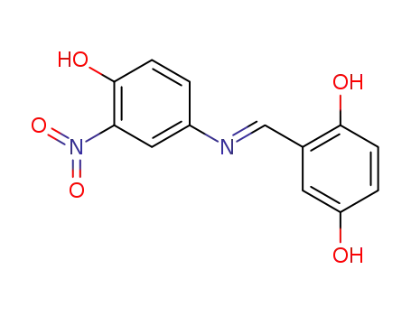 2-{[(E)-4-Hydroxy-3-nitro-phenylimino]-methyl}-benzene-1,4-diol