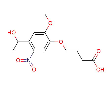 4-[4-(1-hydroxyethyl)-2-methoxy-5-nitrophenoxy]butanoic acid