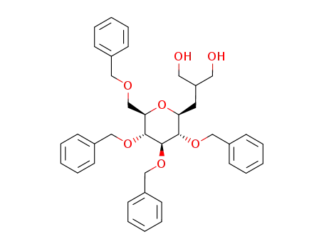 1-(2',3',4',6'-tetra-O-benzyl-β-D-glucopyranosyl)-2-hydroxymethyl-3-propanol