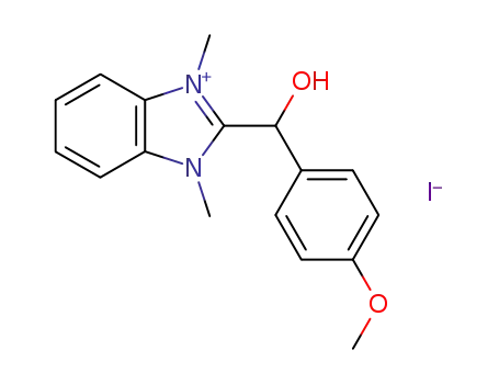 1,3-dimethyl-2-(α-hydroxy-4-methoxybenzyl)benzimidazolium iodide