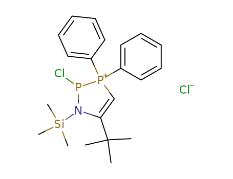 5-tert-Butyl-2-chloro-3,3-diphenyl-1-trimethylsilanyl-2,3-dihydro-1H-[1,2,3]azadiphosphol-3-ium; chloride