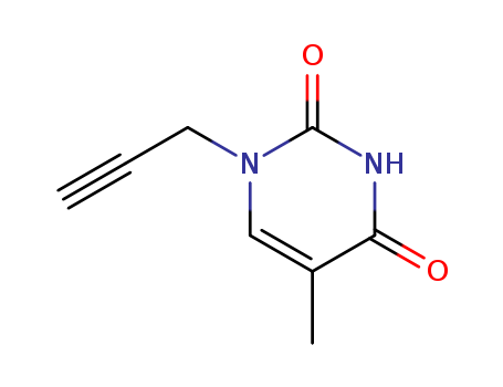 Molecular Structure of 198827-85-9 (2,4(1H,3H)-Pyrimidinedione, 5-methyl-1-(2-propynyl)-)