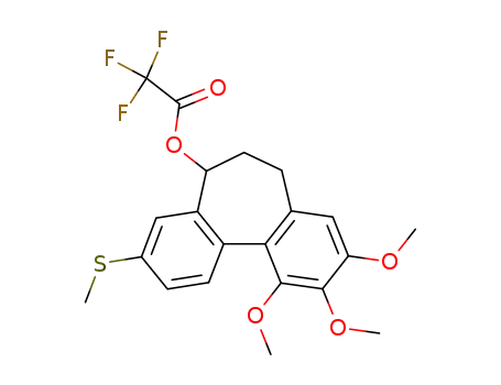 Trifluoro-acetic acid 9,10,11-trimethoxy-3-methylsulfanyl-6,7-dihydro-5H-dibenzo[a,c]cyclohepten-5-yl ester