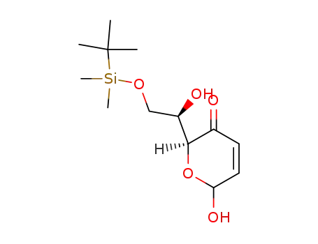 (S)-2-[(R)-2-(tert-Butyl-dimethyl-silanyloxy)-1-hydroxy-ethyl]-6-hydroxy-6H-pyran-3-one
