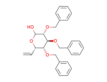 (3R,4S,5R,6S)-3,4,5-Tris-benzyloxy-6-vinyl-tetrahydro-pyran-2-ol