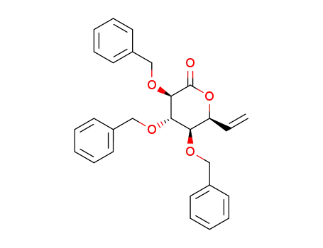 (3R,4S,5R,6S)-3,4,5-Tris-benzyloxy-6-vinyl-tetrahydro-pyran-2-one