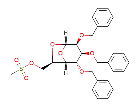 Methanesulfonic acid (1S,2S,3S,4S,5S,7R)-2,3,4-tris-benzyloxy-6,8-dioxa-bicyclo[3.2.1]oct-7-ylmethyl ester