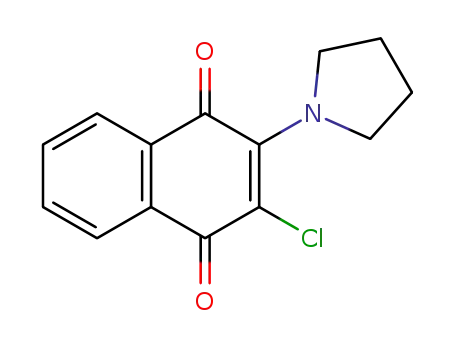 2-chloro-3-(pyrrolidin-1-yl)naphthalene-1,4-dione