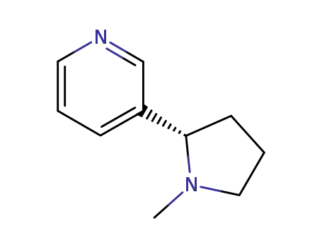 Molecular Structure of 54-11-5 (Nicotine)