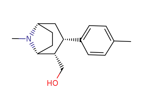 Molecular Structure of 307519-45-5 (8-Azabicyclo[3.2.1]octane-2-methanol, 8-methyl-3-(4-methylphenyl)-,
(1R,2S,3S,5S)-)