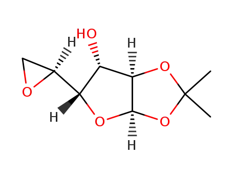 Molecular Structure of 4118-60-9 (.beta.-L-Idofuranose, 5,6-anhydro-1,2-O-(1-methylethylidene)-)
