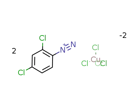 2,4-dichloro-benzenediazonium; tetrachloro cuprate(II)