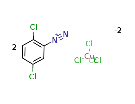2,5-dichloro-benzenediazonium; tetrachloro cuprate(II)