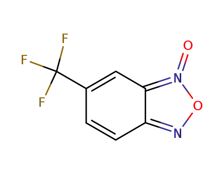 Molecular Structure of 41153-85-9 (2,1,3-Benzoxadiazole, 5-(trifluoromethyl)-, 3-oxide)