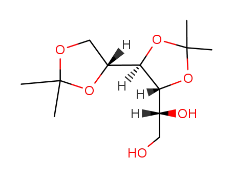 Molecular Structure of 38145-93-6 ((R)-1-[(4R,4'R)-2,2,2',2'-Tetramethyl-4α,4'β-bi[1,3-dioxolane]-5β-yl]ethane-1,2-diol)