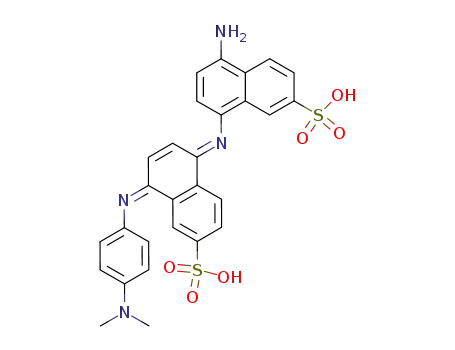 acide 5[(2'-acide sulfonique-5'-aminonaphthalenyl)imino]-8-(N,N-dimethyl-p-aminophenyl)iminonaphthalene-2-sulfonique