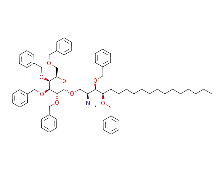 (2S,3R,4R)-2-amino-3,4-di-O-benzyl-1-O-(2',3',4',6'-tetra-O-benzyl-α-D-galactopyranosyl)octadecane