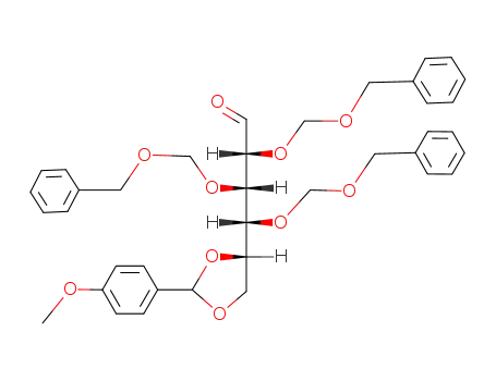 (2R,3S,4R)-2,3,4-Tris-benzyloxymethoxy-4-[(S)-2-(4-methoxy-phenyl)-[1,3]dioxolan-4-yl]-butyraldehyde
